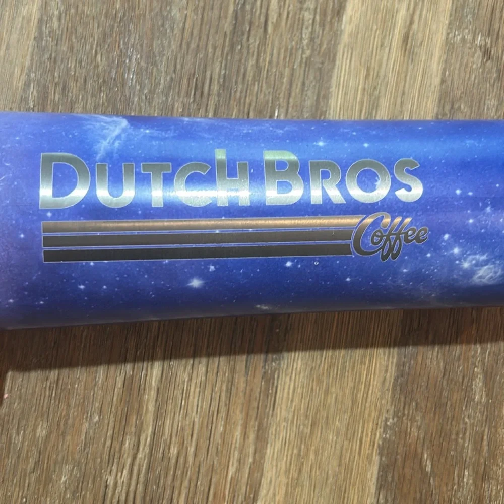 ✌️DUTCH Bros Coffee Cup 24oz Hot Cold Drink Tumbler Space Galaxy